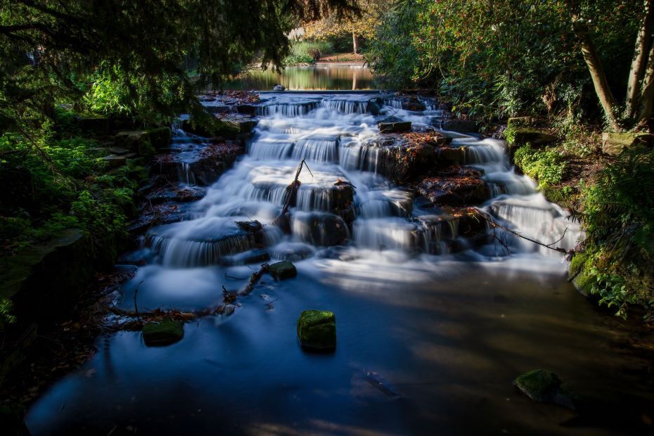 Waterfall at Carshalton Ponds, Sutton