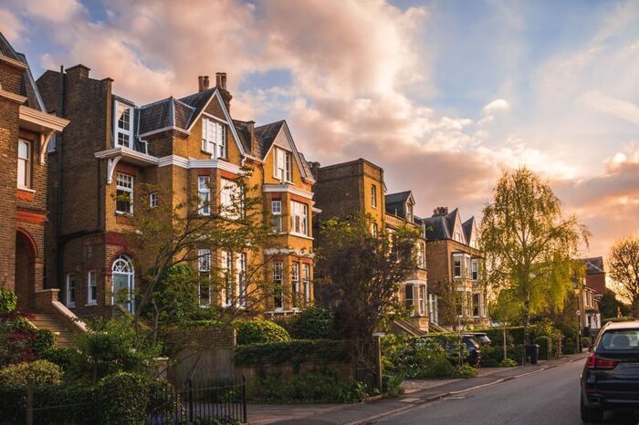 Row of houses in Sutton 